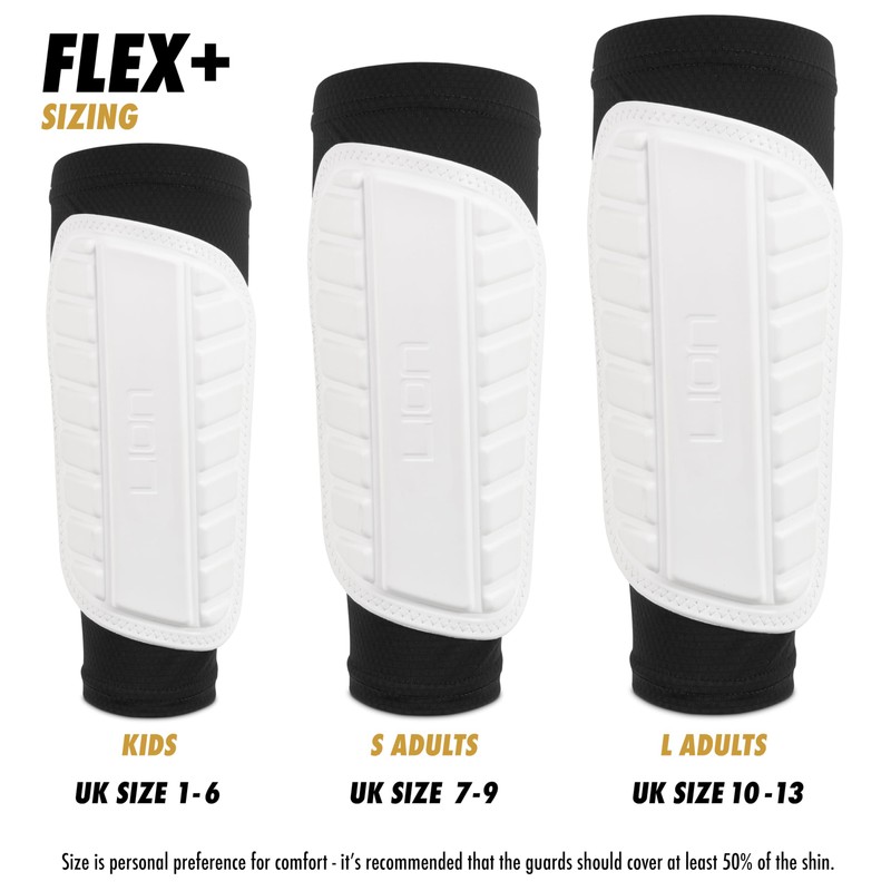Football Sleeve Style Shin Pads/Guards - Flexible Comfort & Protection