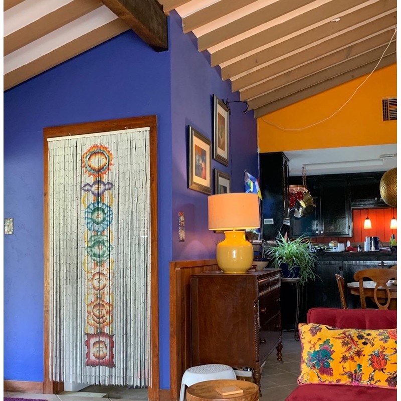 ABeadedCurtain 125 String Chakra Beaded Curtain 38% More Strands Handmade