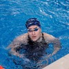 EUYKQNOI 2 Pcs Cuffia da Nuoto Unisex Nero Elastiche per