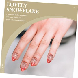 FOMIYES Unique Xmas Nail Stickers 4 Pack Snowflake Sweater Nail Decals Fashion Art Decoration Random Style