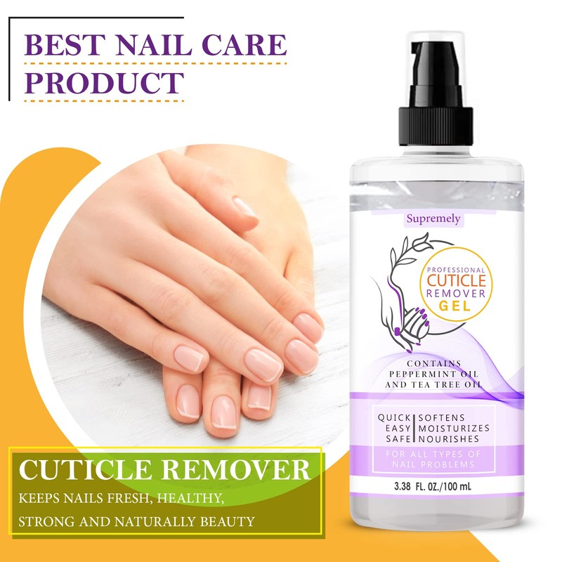 Supremely Gentle Cuticle Remover Nail Gel 100ML Moisturized| Include Lanolin