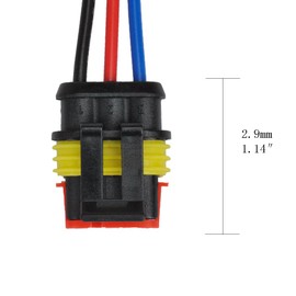 MUYI 3Pin Way 18AWG Waterproof Wire 1.0mm Series Terminal Connector-5 Kit