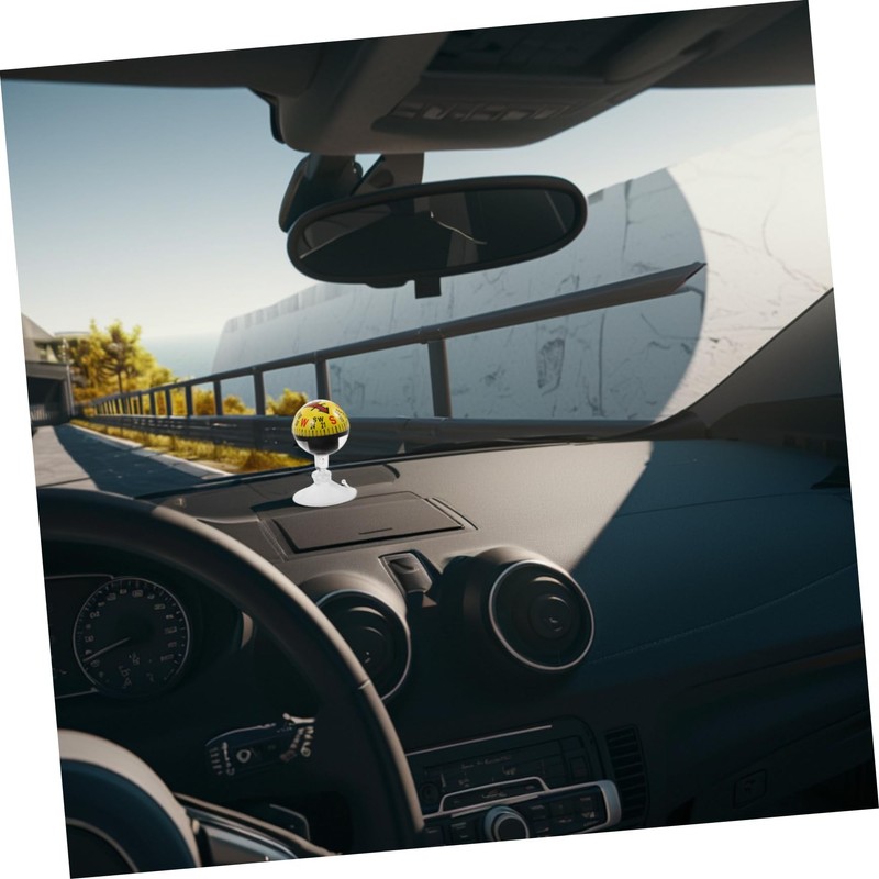 iplusmile Car Guide Ball Compass Truck Balls Yellow Abs