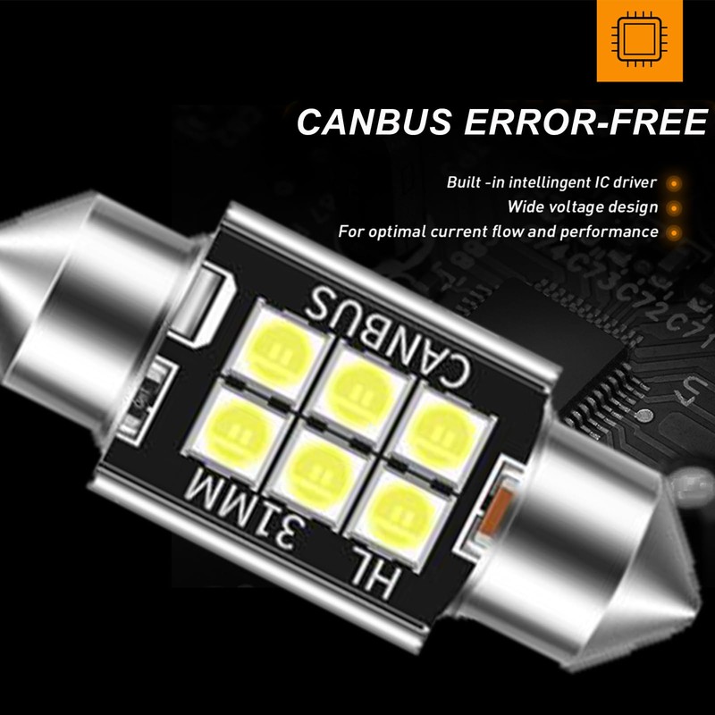 WINETIS 6000K Interior LED Bulbs Kit Package Replacement for Toyota