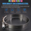 Glarks 5Pcs 108-116mm Stainless Steel T-Bolt Hose Clamps Turbo Intake