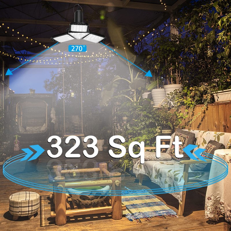 JIAXIZ Solar Shed Light - Pendant Light Indoor Outdoor,120 LED