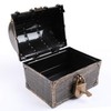 Leadtex Kids Pirate Treasure Chest Plastic Pirate Vintage Treasure Box,Bronze.
