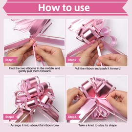 SZXFUWEI SZXFUWEI Pull Bows for Gift Wrapping: 8 PCS 6-Inch Waterproof Multiple Colors Bows - Reusable Easter Ribbon Bow for Wrapping Boxes & Decorative Accents