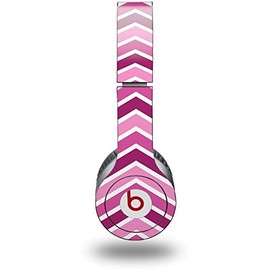 Skin Decal Wrap Works with Original Beats Solo HD Headphones Zig Zag Pinks Skin Only (Headphones NOT Included)