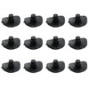 HJGarden 20pcs 3/4" Coved Stem Natural Bumper Glide Black Increased