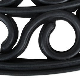 DII Rubber Doormats Collection All Weather, 18x30, Iron Heart