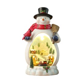 PANHDK Christmas Cabin Music Box with Rotating Train LED Light for Boy Girl Men Women Birthday Valentien Day