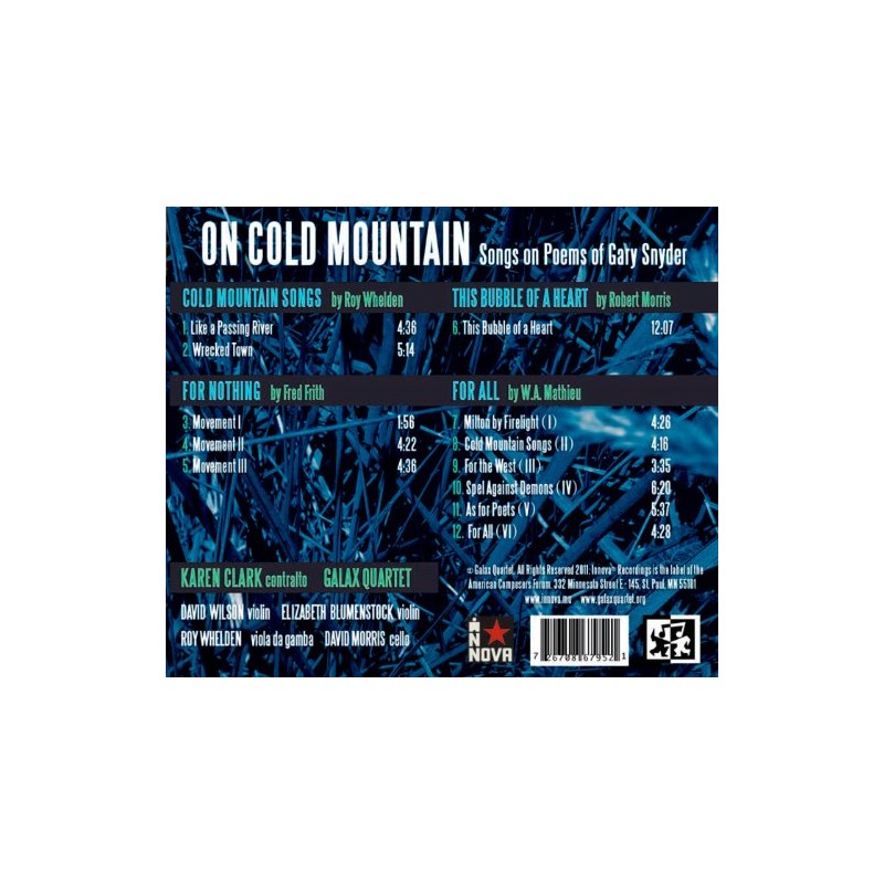 On Cold Mountain: Lieder über Gedichte von Gary Snyder