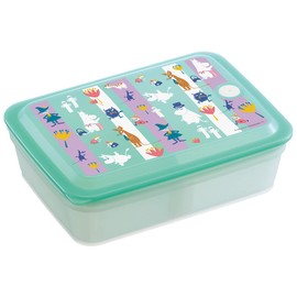 Skater PAS9AG-A Bento Box, Antibacterial, Fluffy, Popular, 28.7 fl oz (850 ml), Large Capacity, Packing, Integrated Air Valve Included, 1-Tier, Moomin Color