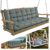 Oxford Fabric Swing Cushions with Backrest & Tie Straps for