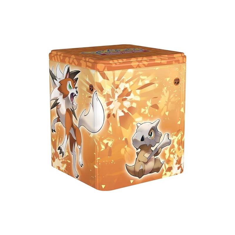Pokémon TCG: Fighting Stacking Tin - Lycanroc (3 booster packs