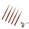 [Out_62] Nail Art Detail Liner Wood Brush Set of 5 / [아우트_62]네일아트 디테일 라이너 우드 브러쉬 세트 5종