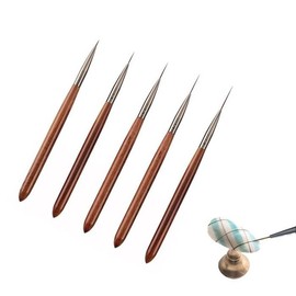 [Out_62] Nail Art Detail Liner Wood Brush Set of 5 / [아우트_62]네일아트 디테일 라이너 우드 브러쉬 세트 5종