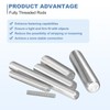 sourcing map 2Pcs M6-1.0x180mm Fully Threaded Rods, Threaded Rods Bar