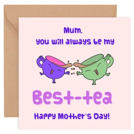 Mothers Day Card - Funny Mothers Day Cards for Mum - Mothers Day Card - Mothers Day Cards - From Daughter Son Both of Us Kids Wife Husband - Cute Sentimental Step Mum Mom Mam - 14cm