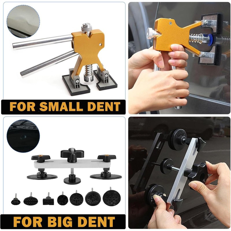 Jerbor Car Dent Puller Kit, Paintless Dent Repair Kit with
