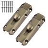 2 Pack Barrel Slide Door Bolts 4 Inch Heavy Gate