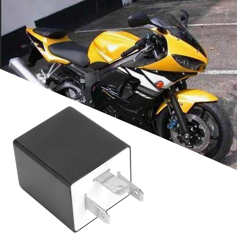 Haosie 3 PIN Adjustable Flash Relay, Turn Signal Flash Relay,