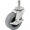 Shepherd Hardware 3259 2-1/2" Threaded Stem TPR Caster with Brake,