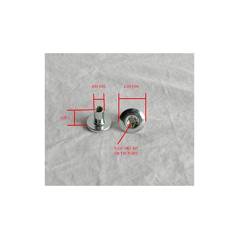 6 Pcs 5/16" Truss Barrel Nut Dome Head Large Cargo