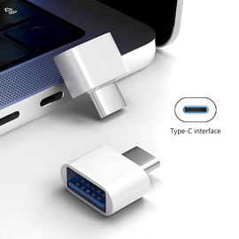 Wansurs 10 Pack USB-C to USB Adapter, USB Type-C to A Female for Flash Drive, Mouse, Keyboard, Controller