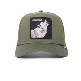 Goorin Bros. The Farm Unisex Original Adjustable Snapback Trucker Hat, Olive (The Lone Wolf), One Size, Olive (the Lone Wolf), One size