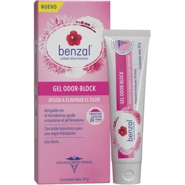 Benzal Odor-Block Gel, Uso Diario, Con Ácido Hialurónico, Ginecológicamente Probado, Protección hasta por 24 horas