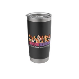 Inspire Inclusion International Women's Day 2025 March 8 Stainless Steel Insulated Tumbler