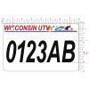 ATV license Plate, Wisconsin ATV License Plate Wisconsin UTV license