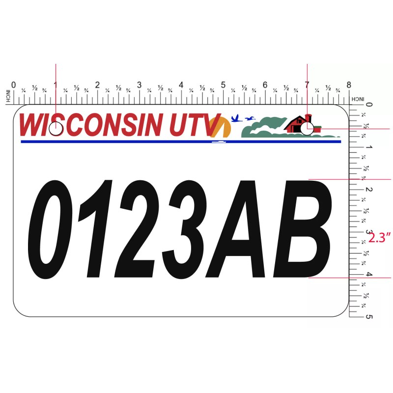 ATV license Plate, Wisconsin ATV License Plate Wisconsin UTV license