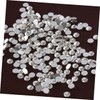 TEHAUX 72pcs Transparent Flatback Glass Rhinestones for Embellishments Crystal Rhinestones