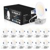 VOLISUN 12 Pack 4 inch Recessed Lighting, 5CCT LED Recessed