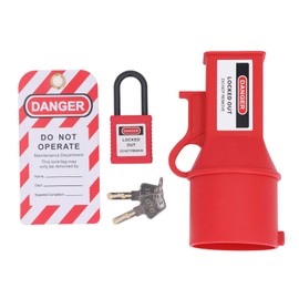 Industrial Socket Lockout Device 72mm Diameter Energy Isolation Electrical Plug Lockout Tagout