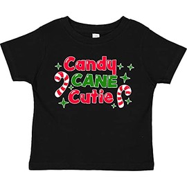 inktastic Christmas Candy Cane Cutie with Candy Canes Toddler T-Shirt 7 0040 Black 336c9