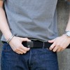 Gebert YKK Black Buckle Stretch Belt, Made in Japan, 3