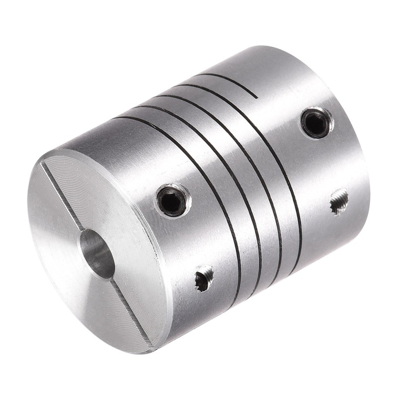 sourcing map Motor Shaft 5 mm to 12 mm Spiral