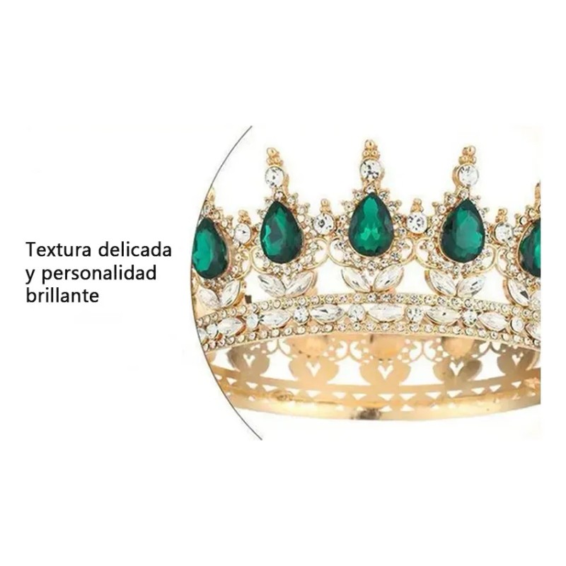 Corona De Cristal De La Reina Brillo Espléndido De Princesa