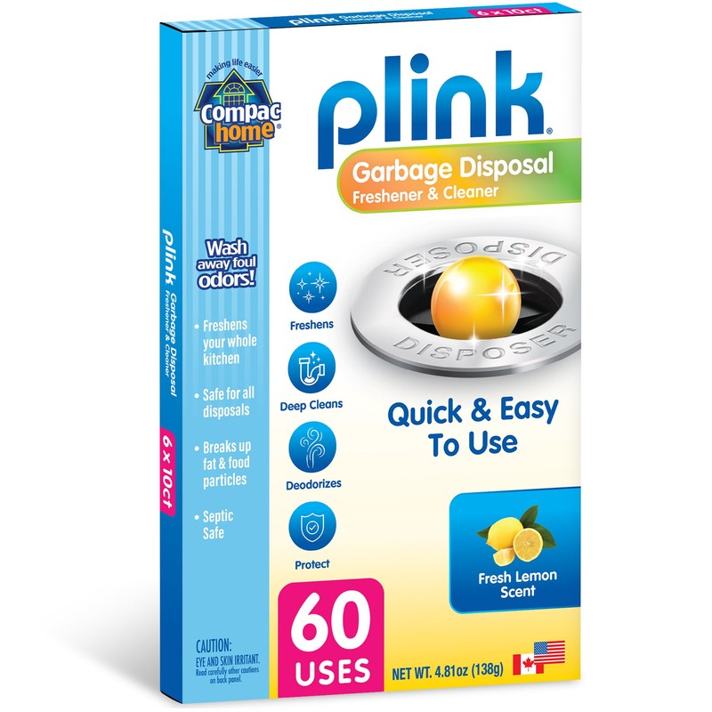 Compac Home Plink Garbage Disposal Cleaner and Deodorizer 60ct VALUE