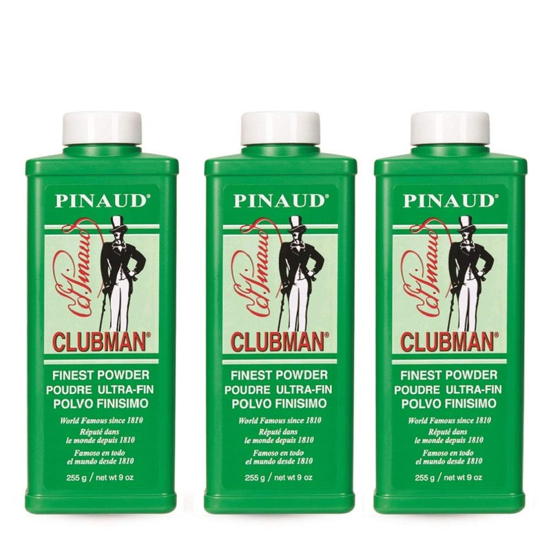 Clubman Pinaud Finest Talc Powder, 9 Ounce (Pack of 3)