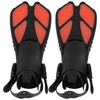 1 Pair Adjustable Snorkeling Fins TPR Open Heel Long Diving