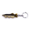 H-Customs Pike Fish Fishing Wood Elegant Handmade Keyring Pendant