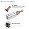 CoCud Hex Bit Socket, Metric H3 (3mm) Bit 1/4" Drive
