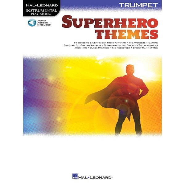 Superhero Themes Instrumental Play-Along for Trumpet (Book with Online Audio)