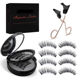 Magnetic Eyelashes, Reusable Synthetic False Lashes for a Natural Look, Lightweight and No Glue Needed, Fake Eye Lash with Magnets