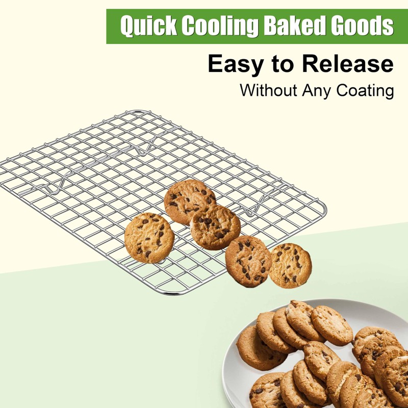 Homikit 2 Pack Cooling Rack Set, 8.7" x 6.3" Stainless